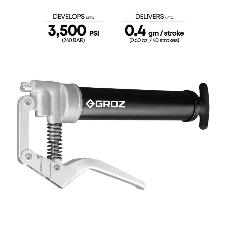 Groz G-16/B Mini Grease Gun Pistol Action Deluxe 1/8 Inch BSPT - photo 3