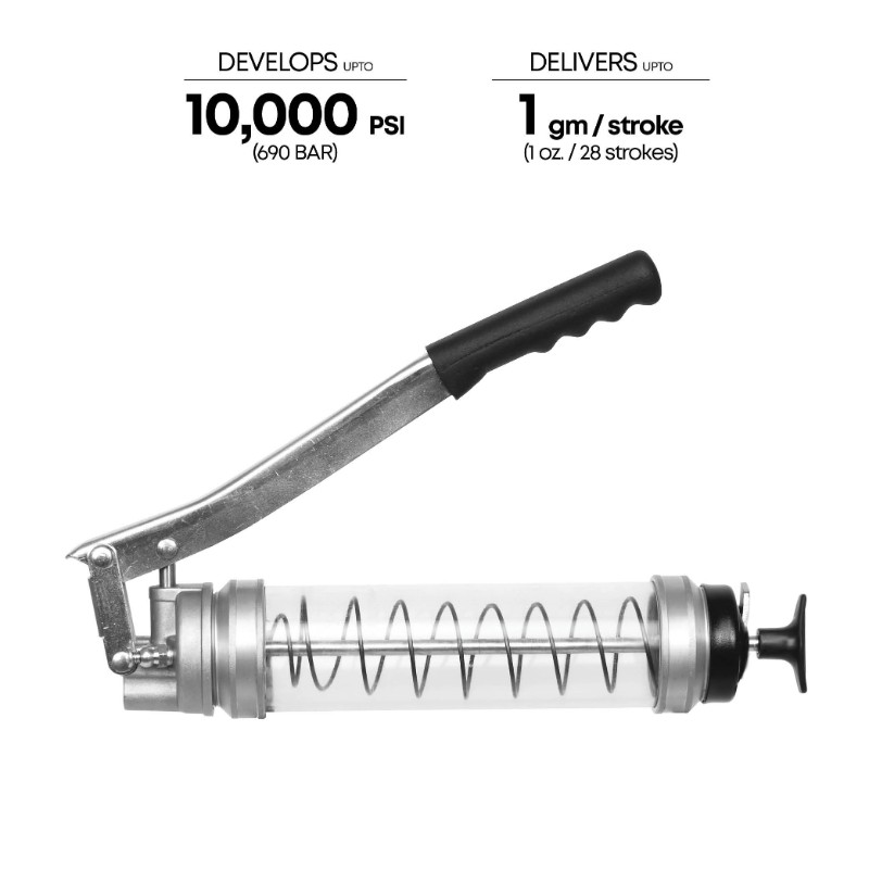Groz G1R/HD/B-CL Clear Tube Lever Grease Gun - photo 3