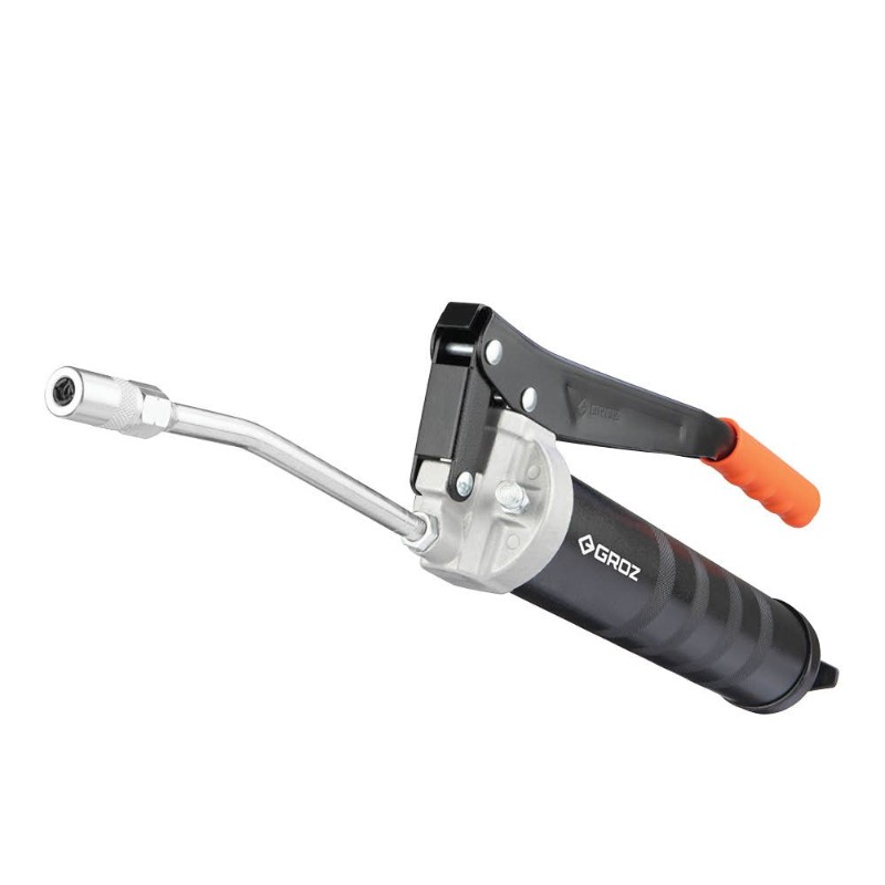 Groz G2R/B Dual Piston Lever Grease Gun with 6 in Steel Extension and Coupler - photo 2
