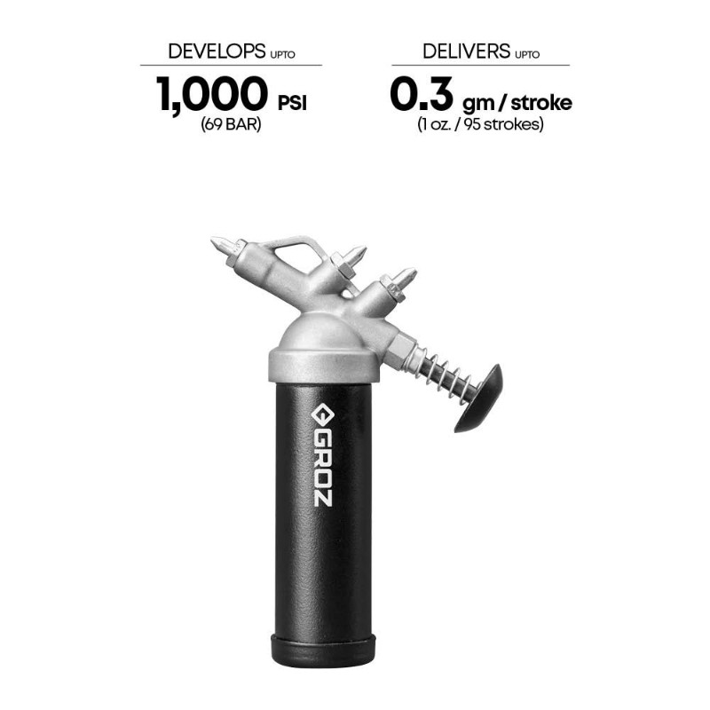 Groz G3P Mini Push Type Grease Gun 85 G - photo 3