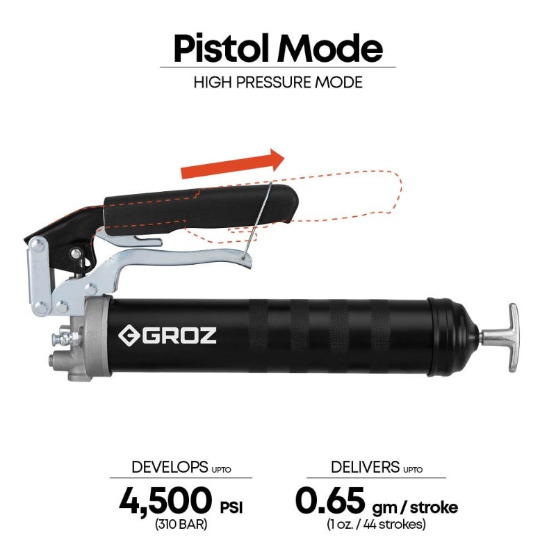 Groz G77RF-18/B Dual Pistol/Lever Grease Gun - photo 4
