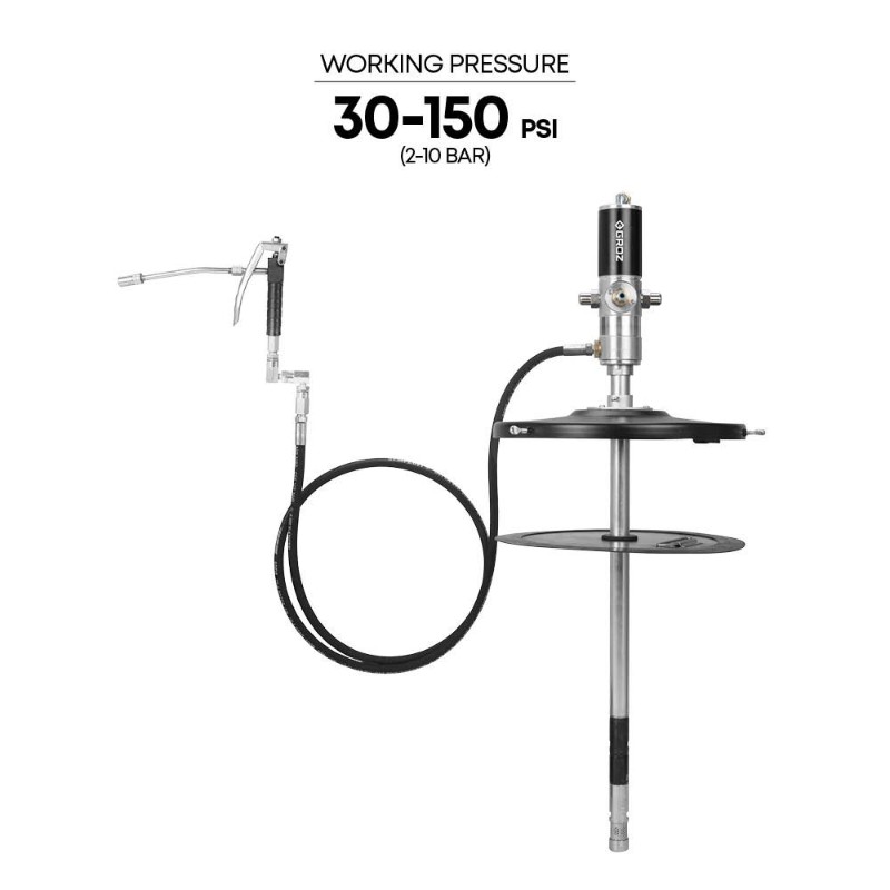 Groz GP2/ST/501/BSP 50:1 Air Operated Grease Pump Kit 50-60 Kg - photo 3