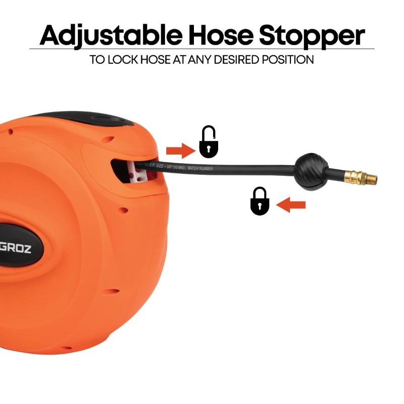 Groz HRP/AW/15M/3-8/B Hose Reel Plastic Air/ Water - photo 3