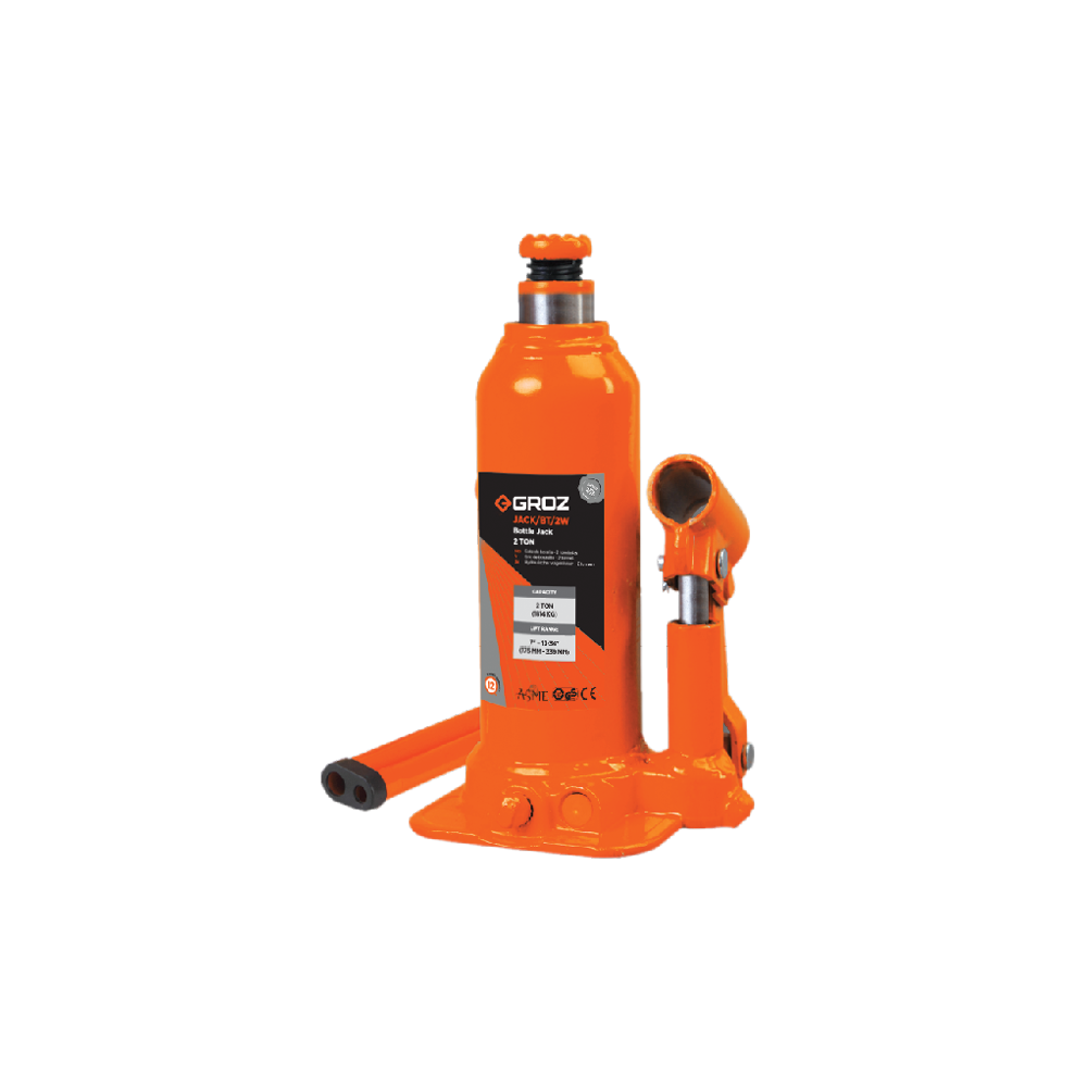GROZ JACK/BT/2W/AMZ 2 Ton Hydraulic Bottle Jack with Load Limiting Device | Jack for Small Cars, Hatchbacks and Sedan| Car jack Leak-Proof - photo 2