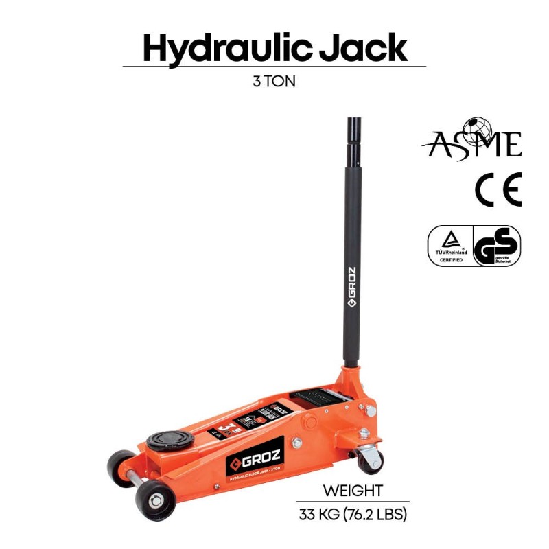Groz JACK/FL/3D Hydraulic Floor Jack 3 Ton - photo 3
