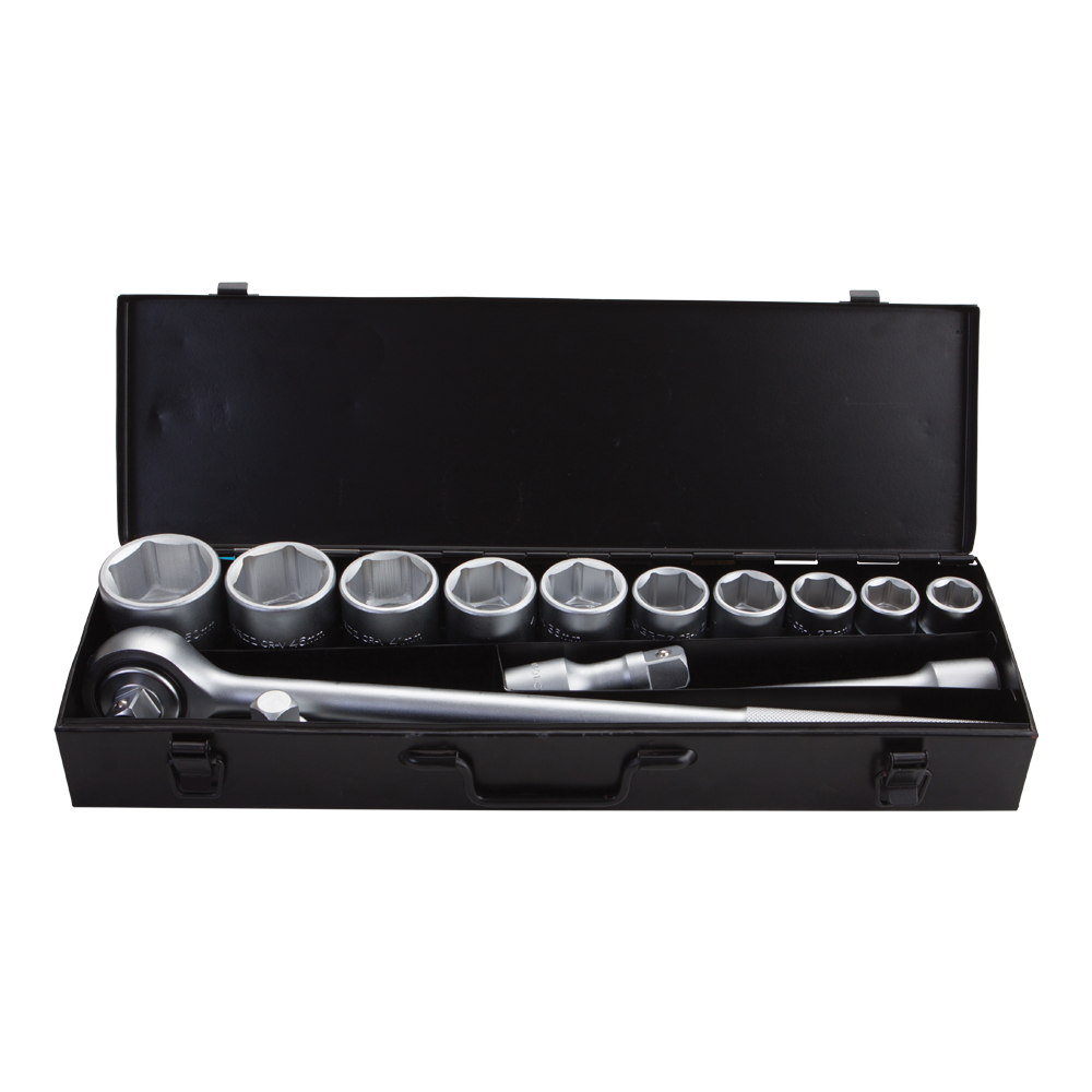 Groz KIT/SKT/H/3-4/14/MT Hand Socket Set, 3/4 Inch Drive, 14 Pieces - photo 2