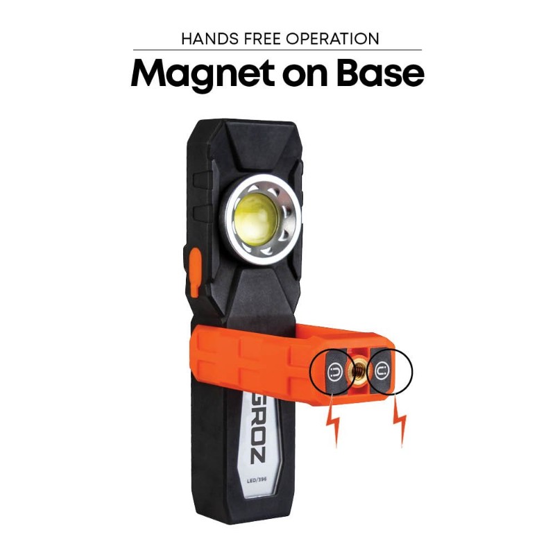 Groz LED/396 Intensity Control Worklight with Battery Display, 500 lm - photo 4