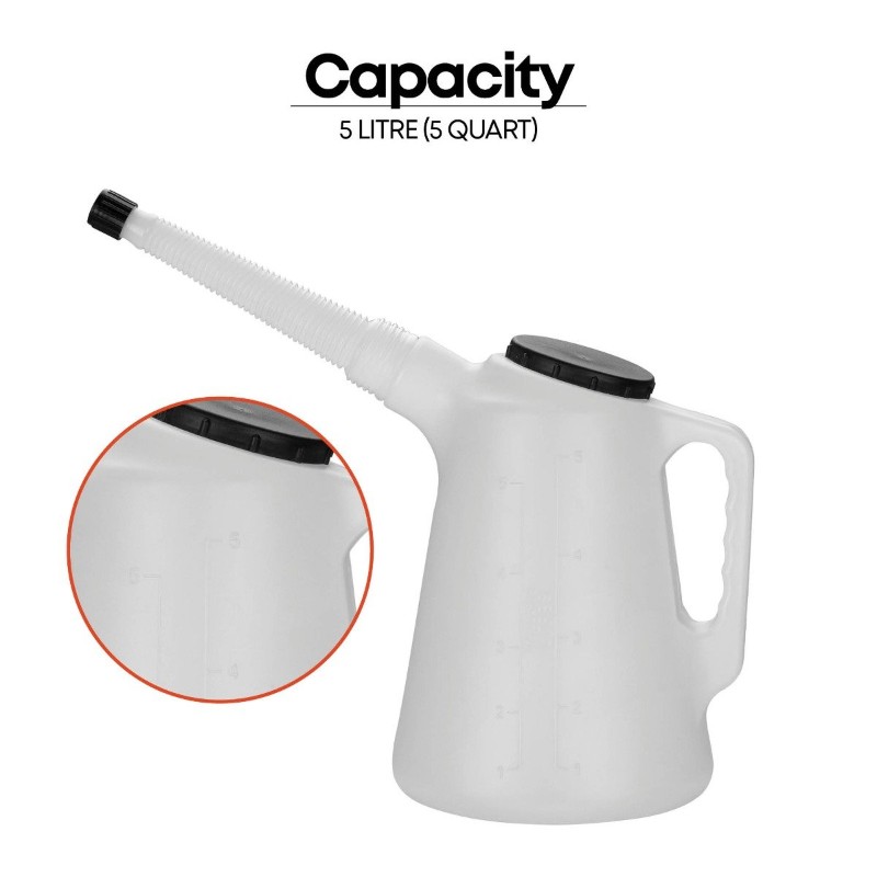 Groz MSR/P/F-5 Flexible Spout Plastic Measure High Density, 5 Litre (5 Quart) - photo 4