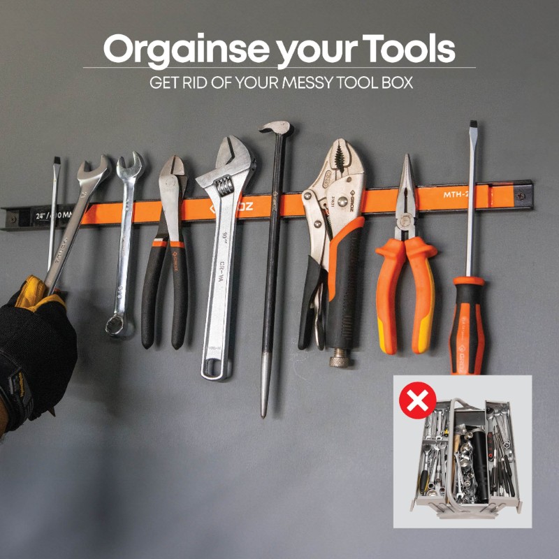 Groz MTH/24S/ST2 Magnetic Tool Holder, 24 Inch, Set of 2 - photo 2