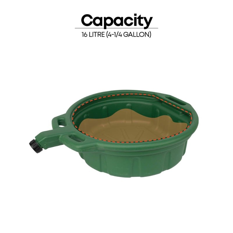 Groz ODP/16/GN Drain Pan High Density, 16 Litre (4-1/4 Gallon), Green - photo 4