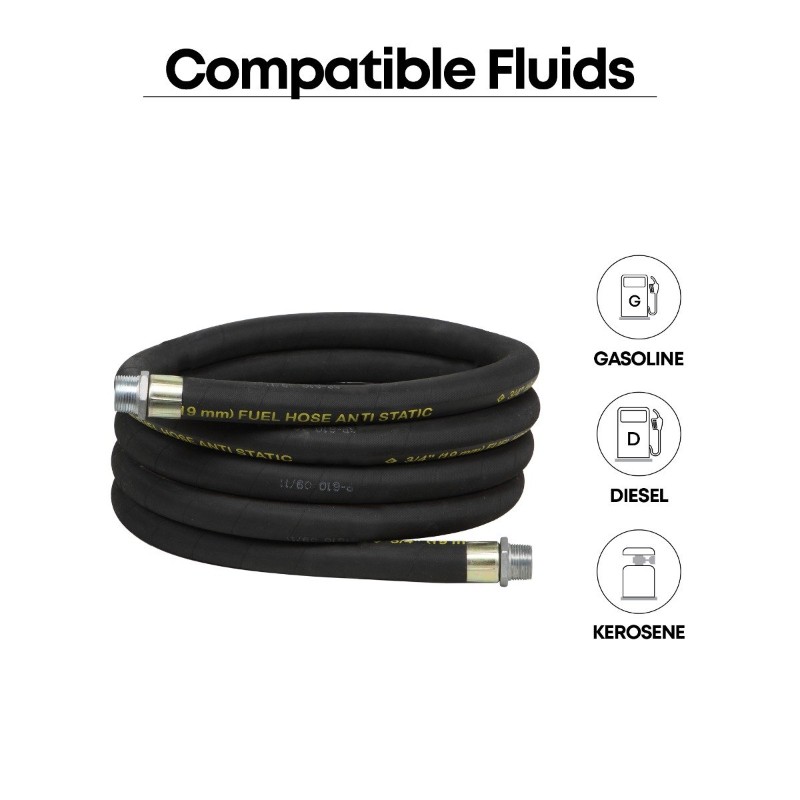Groz ZSA/HOS/FPM/12 Anti-Static Fuel Hose 12 Ft - photo 4