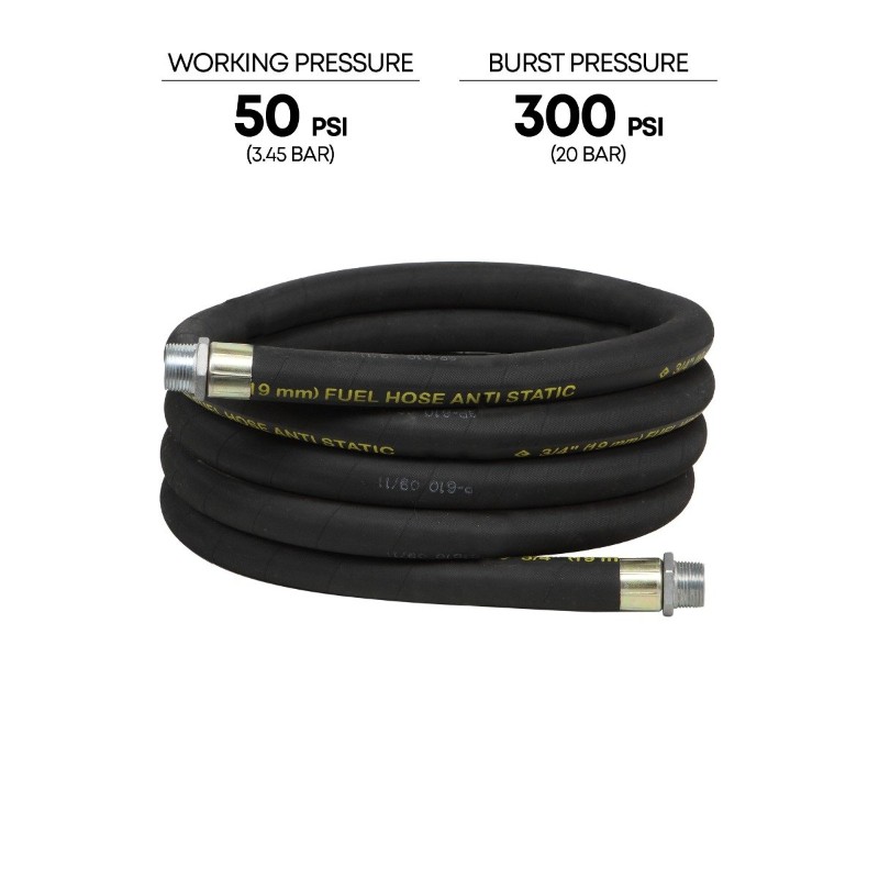 Groz ZSA/HOS/FPM/12 Anti-Static Fuel Hose 12 Ft - photo 3