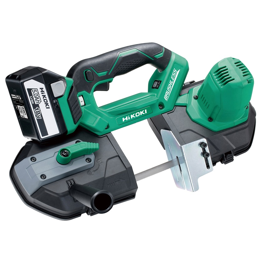 HiKOKI CB18DBL Band Saw 18V / Pipe: 83mm / Pipe: 80x80mm / 1.3 - 3.2m/S / Bsl36a18x2 / Uc18ysl3