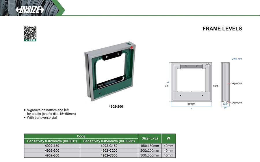 INSIZE 4902-150 Frame Level 150x150mm - photo 2