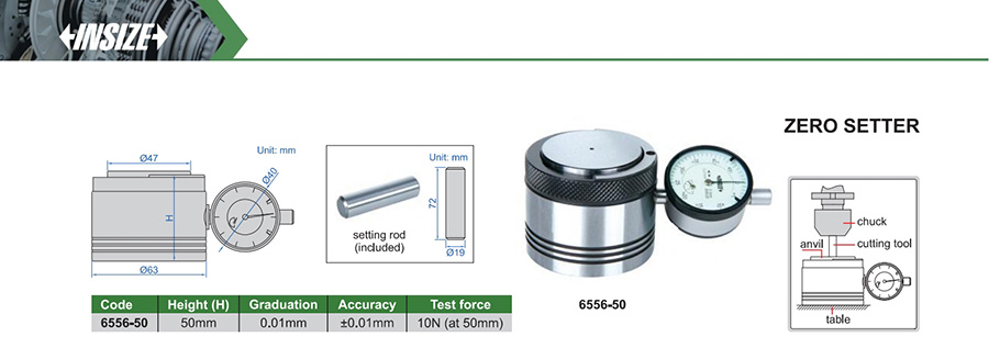 INSIZE 6556-50 Zero Setter 50mm - photo 2