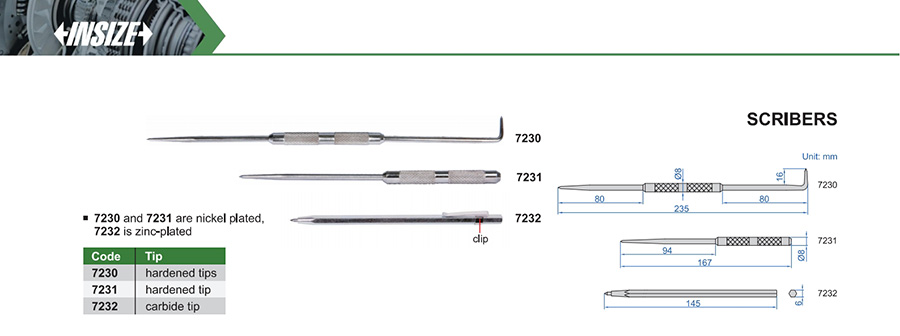 INSIZE Double-Ended Scriber 235mm 7230 - photo 2