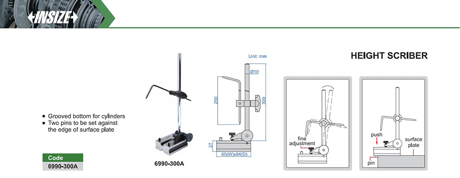 INSIZE Height Scriber 300mm 6990-300A - photo 2