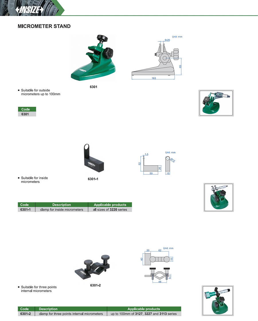 INSIZE Micrometer Stand, 6301-1 - photo 2
