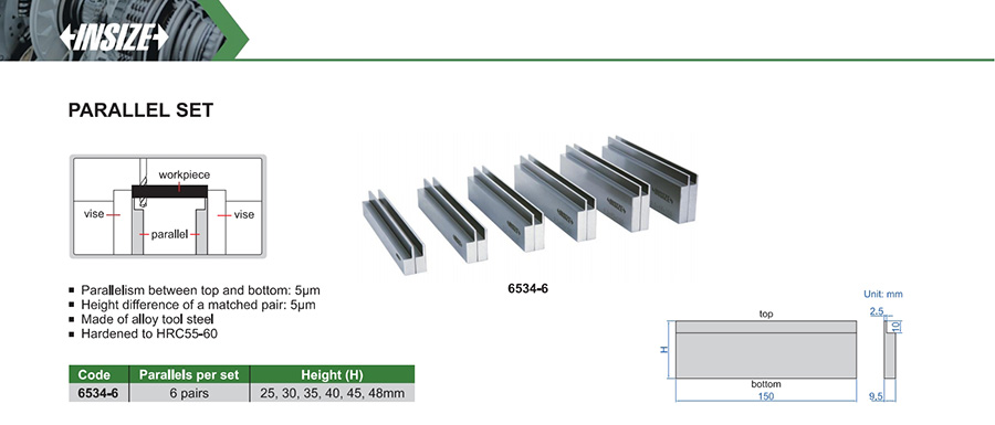 INSIZE Parallel Set 6 Pairs 6534-6 - photo 2