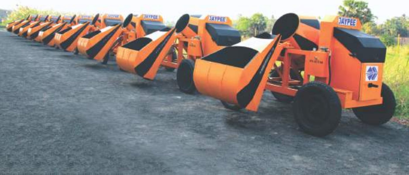 JAYPEE 10/7 CFT Concrete Mixer with Hydraulic Hopper - 5 HP Electric Motor, One Bag Mixer (10/7-E)