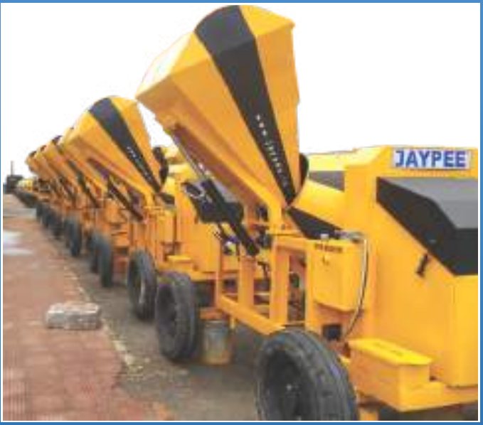 JAYPEE 10/7 CFT Concrete Mixer with Hydraulic Hopper - photo 2