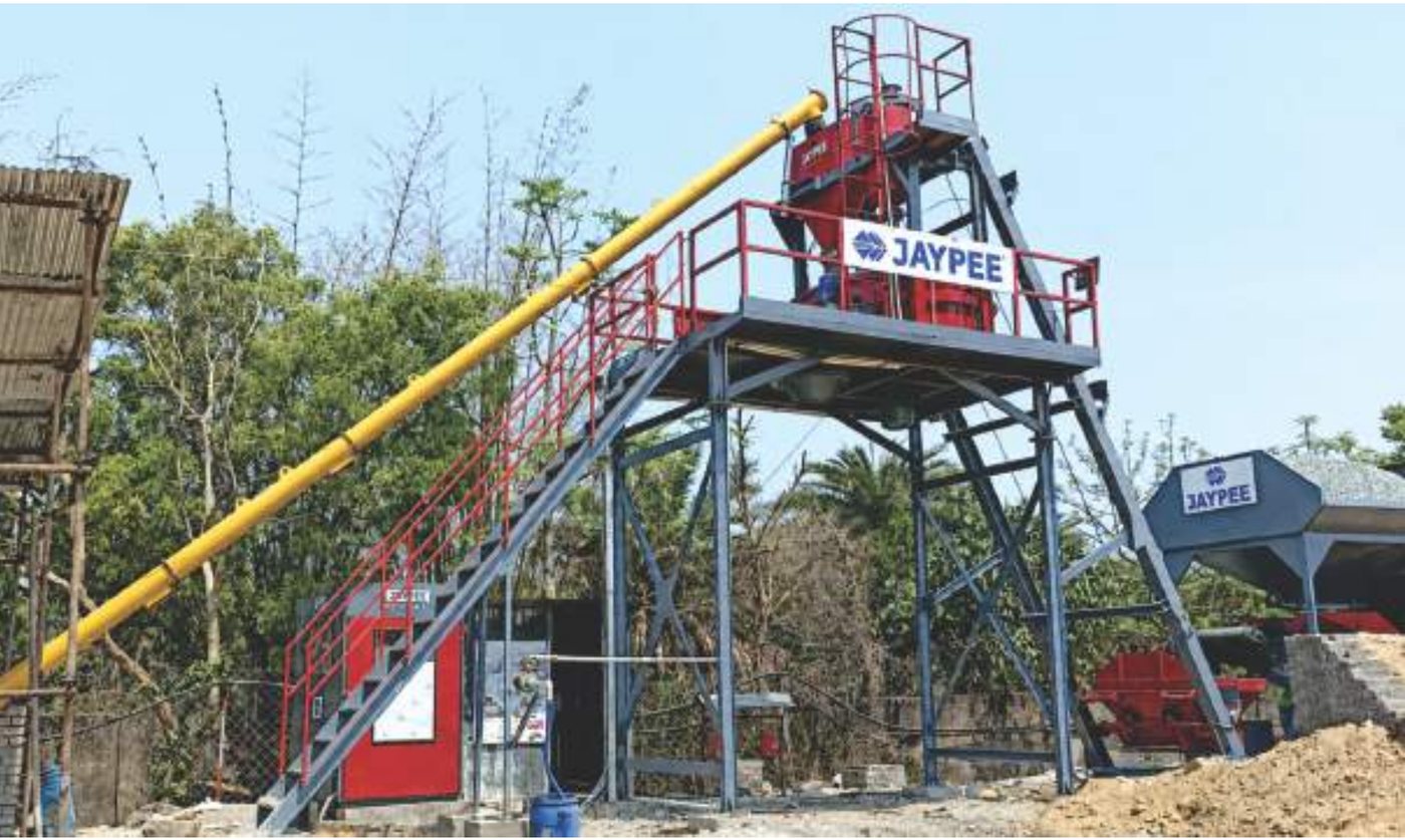 JAYPEE ABP-25 Automatic Concrete Batching Plant - Pan Mixer, 22–25m³/hr, PLC with Batch Printer
