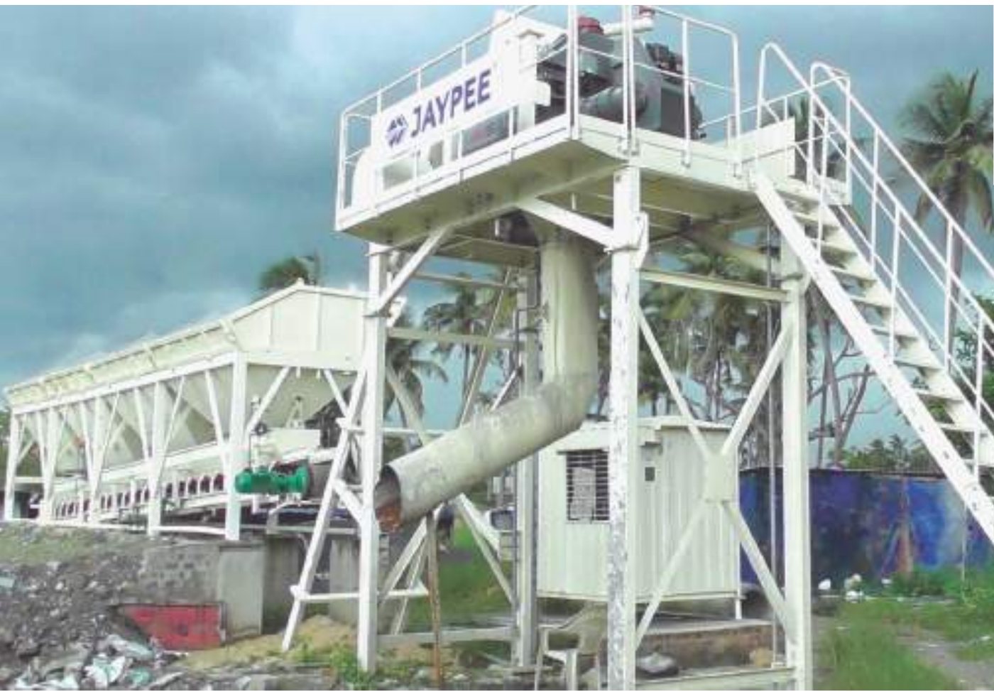 JAYPEE ABP-30 Automatic Concrete Batching Plant - Pan Mixer, 28–30m³/hr, PLC with Batch Printer