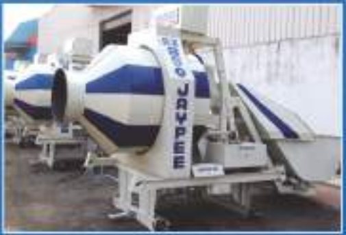 JAYPEE EX-850-E Reversible Drum Batch Mix Plant - 9–10m³/hr, 850 kg 3-Bin Load Cell Weighing, Electric