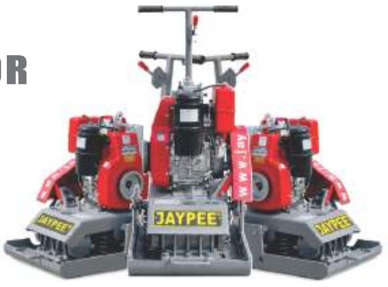 JAYPEE VC-10 Plate Compactor / Vibrating Earth Rammer - 1 – 2 ton, Diesel or Electric, IS 5889