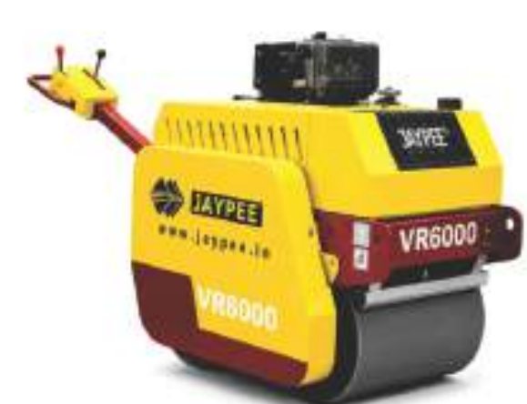 JAYPEE VR 6000 Walk Behind Double Drum Vibratory Roller - 600 mm Drum, 530 kg, Diesel 7 kW