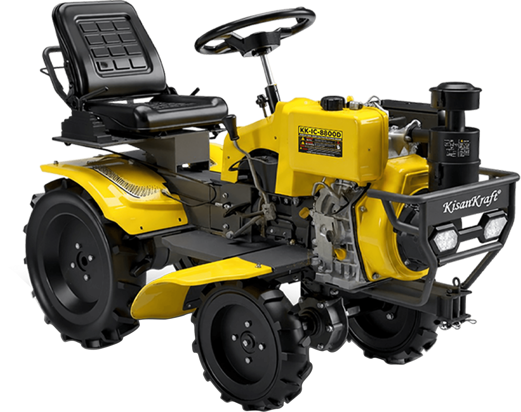 KisanKraft KK-IC-8800D 12 HP Self Start Diesel Power Tiller (531cc)