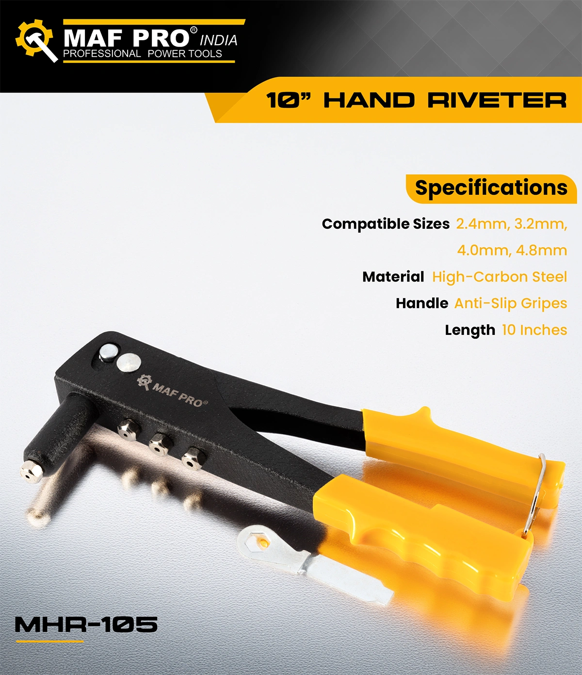 MAF PRO 10″ Hand Riveter (MHR-105) - photo 3