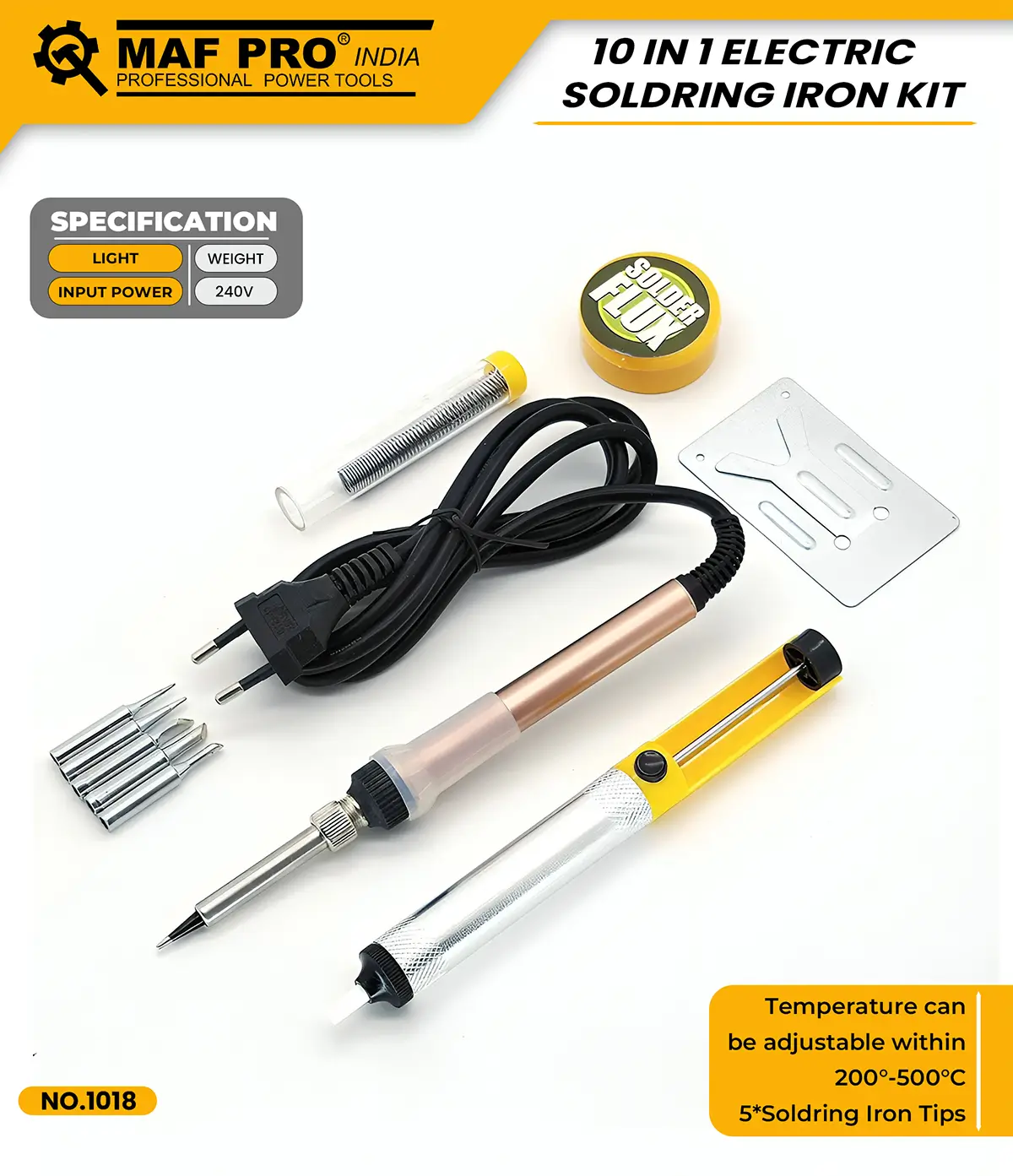 MAF PRO 10 in 1 Electric Soldering Iron Kit (NO.1018) - photo 4