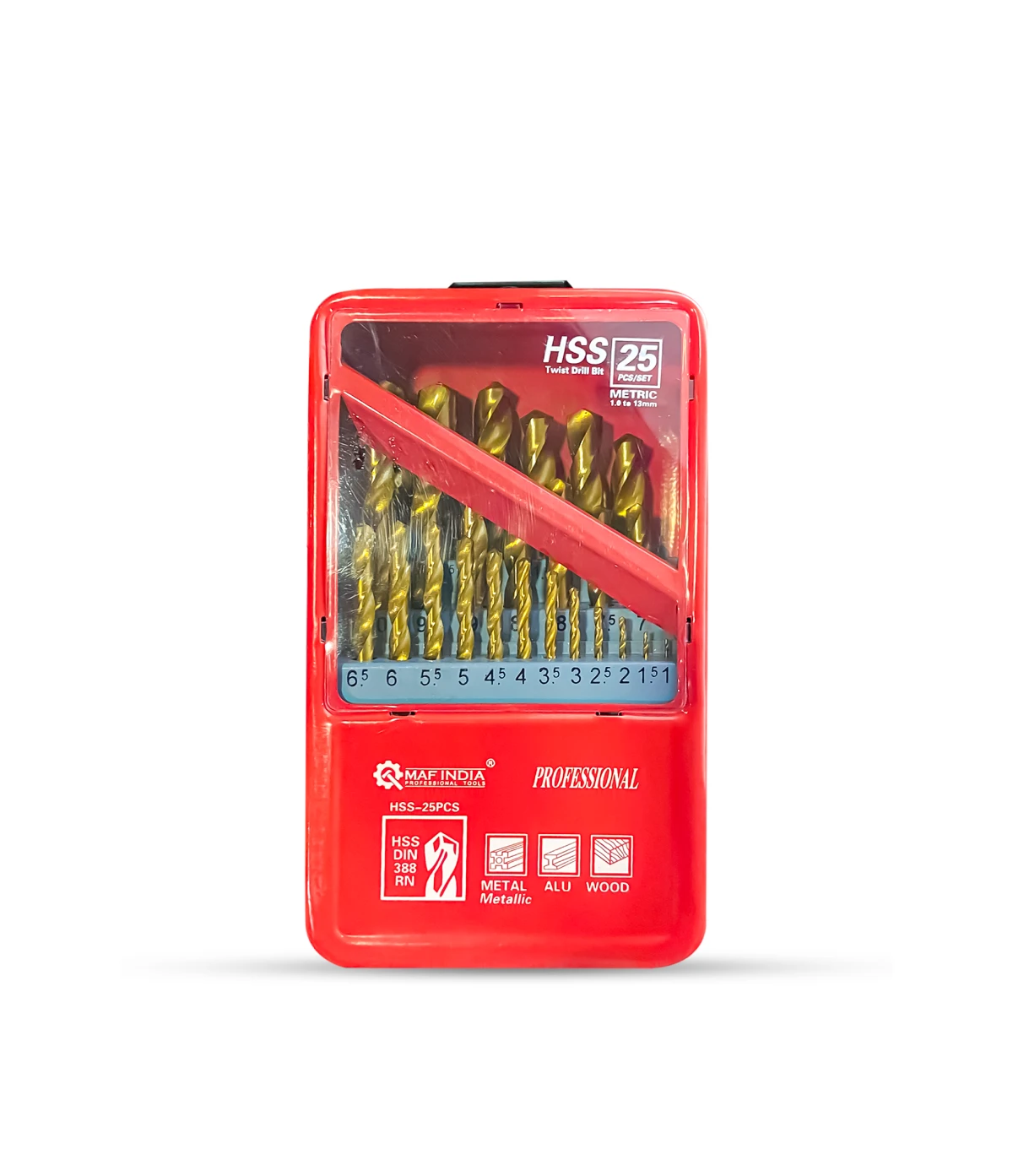 MAF PRO 25 Pcs HSS Twist Drill Bit