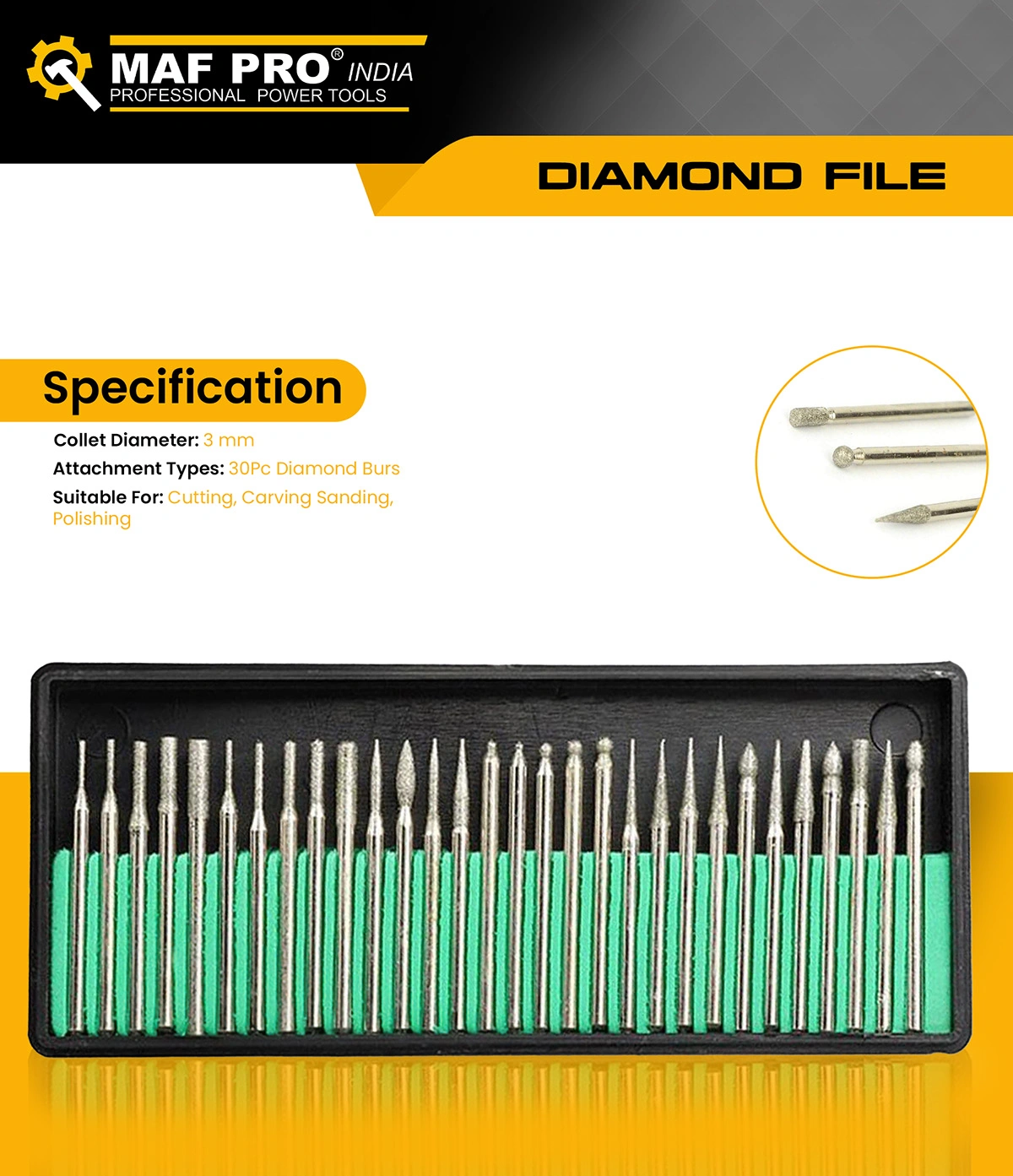 MAF PRO 30pcs Diamond File Set - photo 3