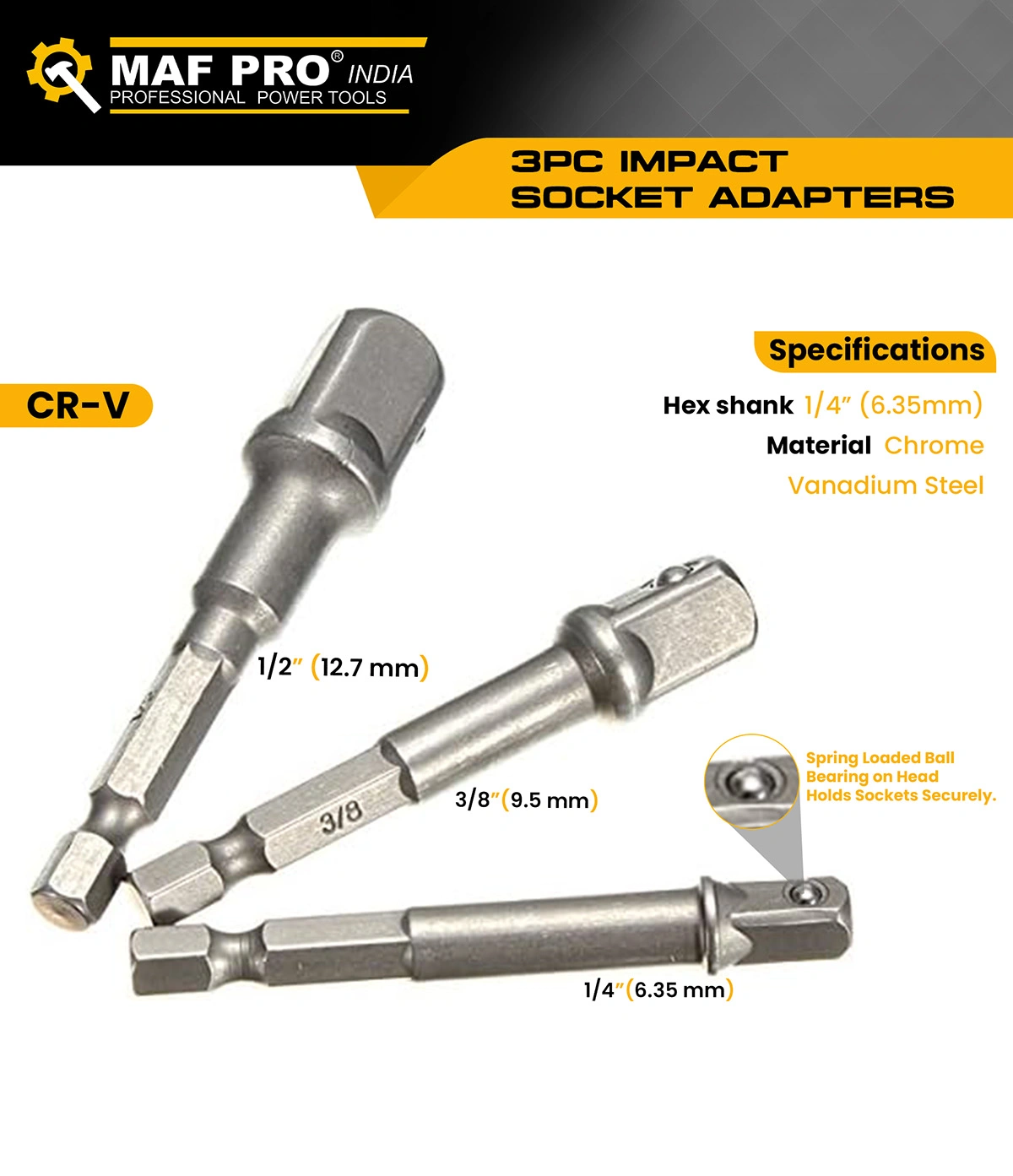 MAF PRO 3pcs Socket Adapter - photo 3