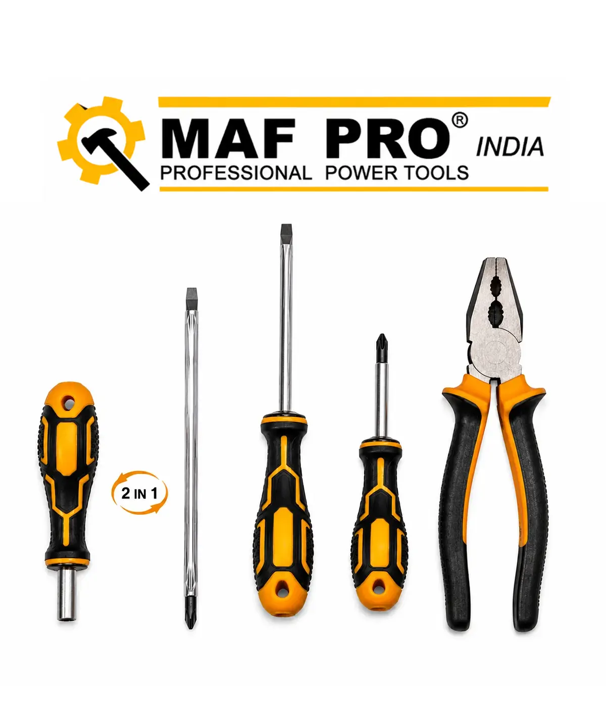 MAF PRO 5 PCS PLIERS SCREWDRIVER SET (609605)