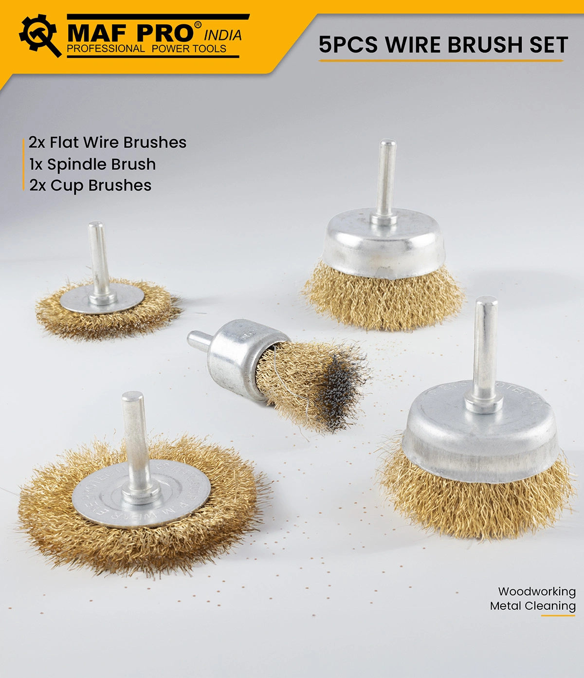 MAF PRO 5pcs Wire Brush Set - photo 3