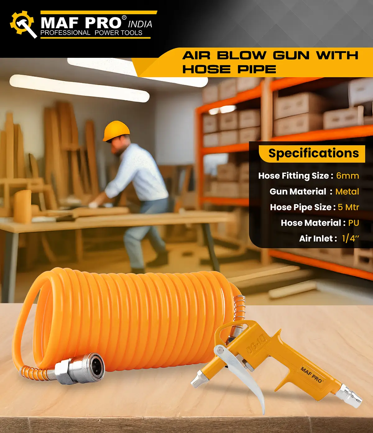 MAF PRO Air Blow Gun with Hose Pipe - photo 3