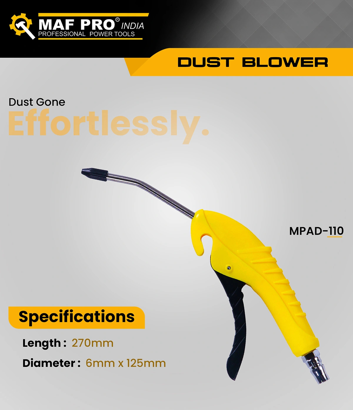 MAF PRO Air Blow Gun (MPAD-110) - photo 3