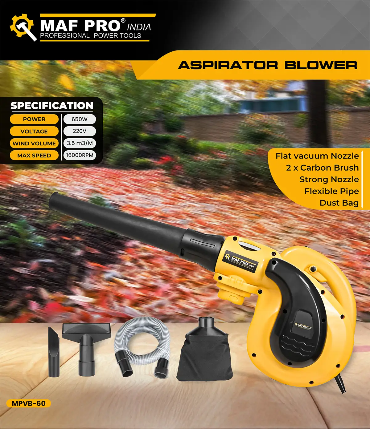MAF PRO Aspirator Blower (MPVB-60) - photo 4