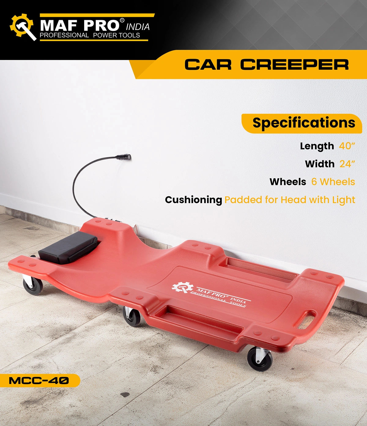 MAF PRO Car Creeper (MPCC-40) - photo 3
