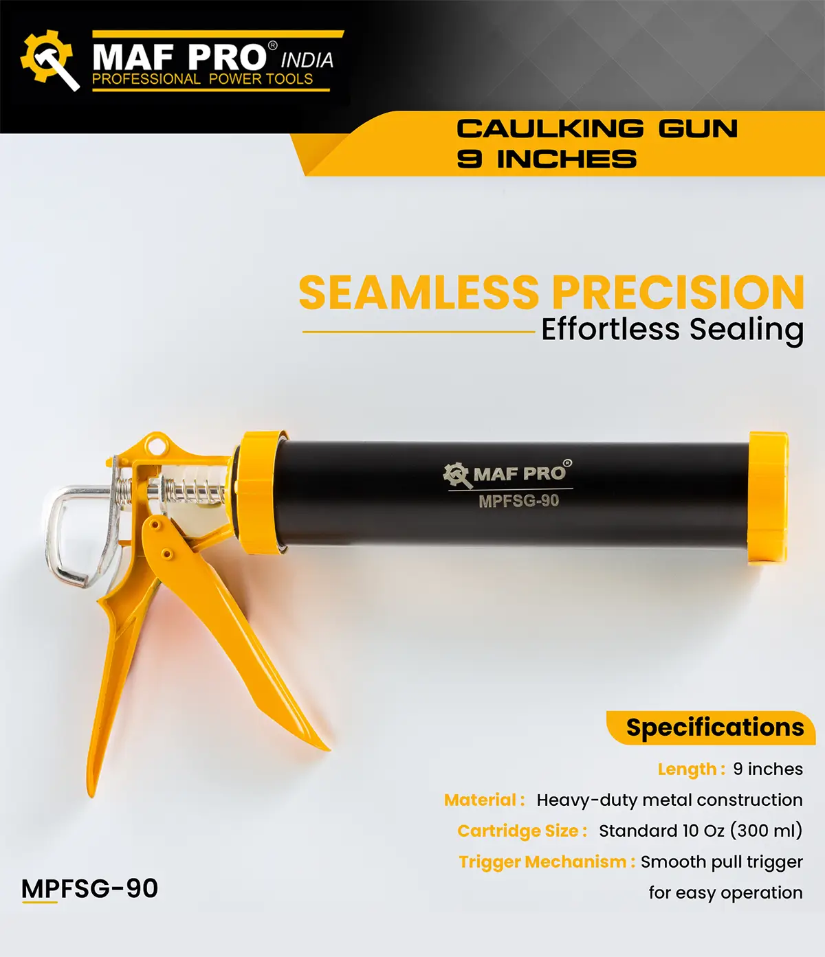 MAF PRO Caulking Gun 9 Inches (MPFSG-90) - photo 3
