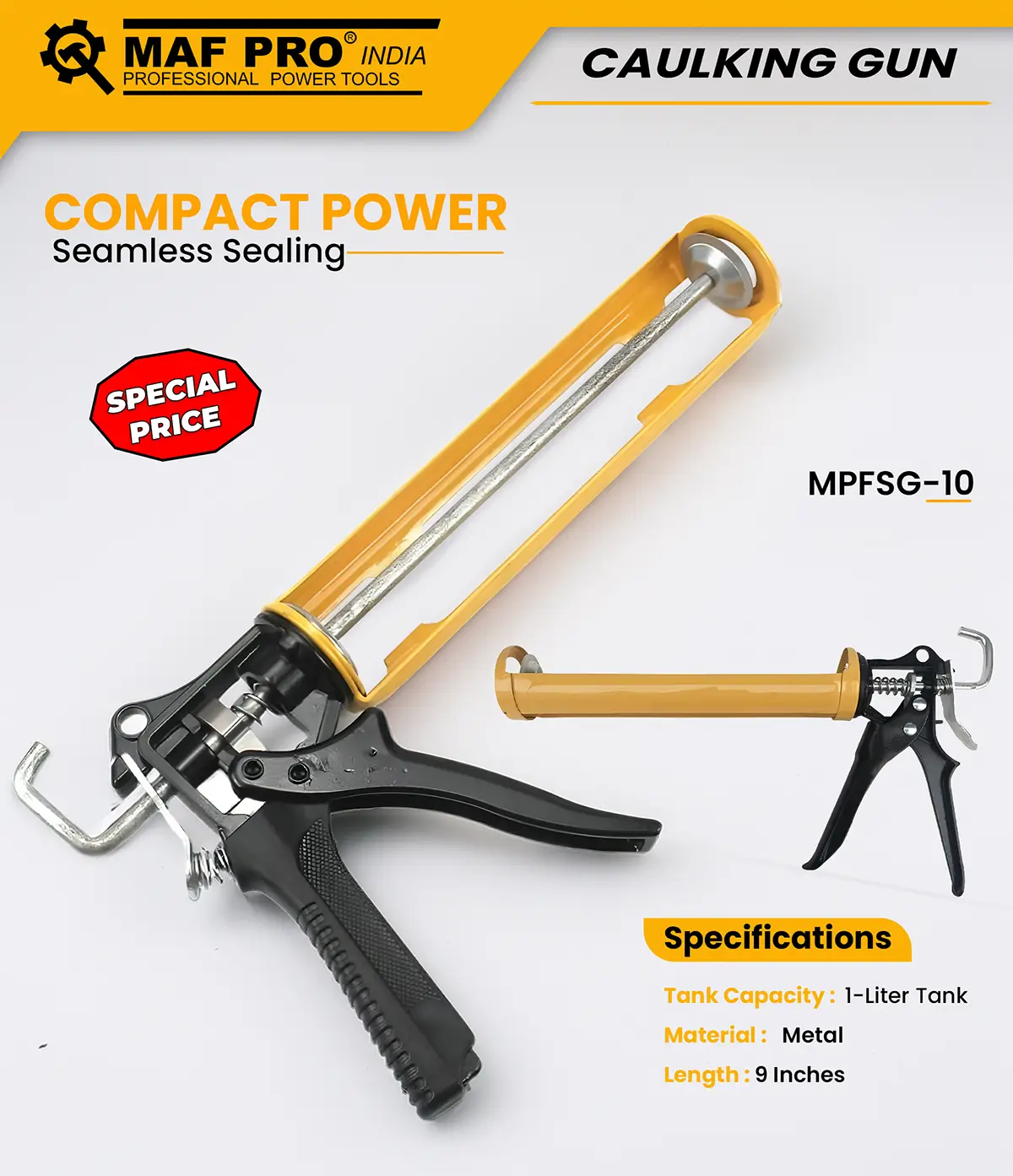 MAF PRO Caulking Gun (MPMSG-10) - photo 4