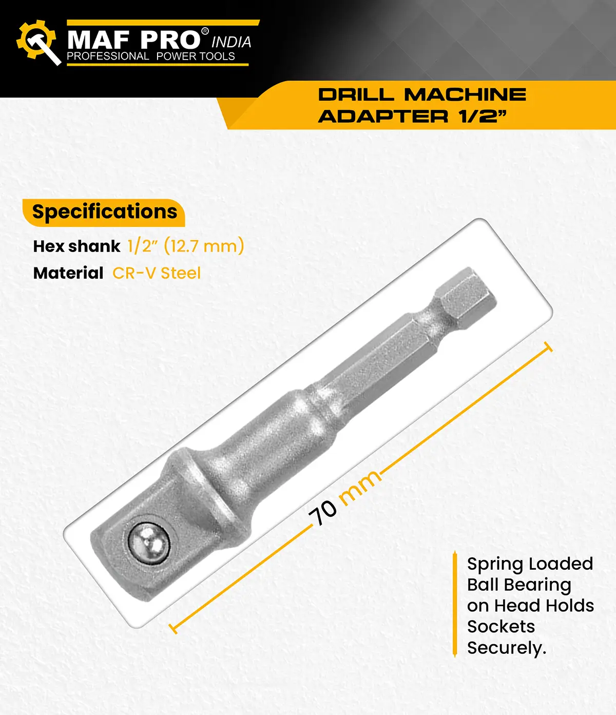 MAF PRO Drill Machine Adapter - photo 3