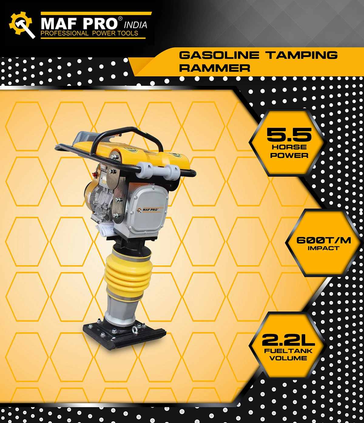 MAF PRO Gasoline Tamping Rammer (MGTR75-3) - photo 3
