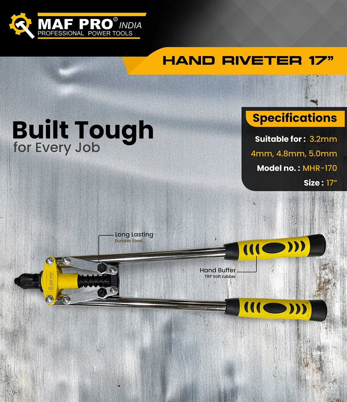 MAF PRO Hand Riveter 17″ (MHR-170) - photo 3