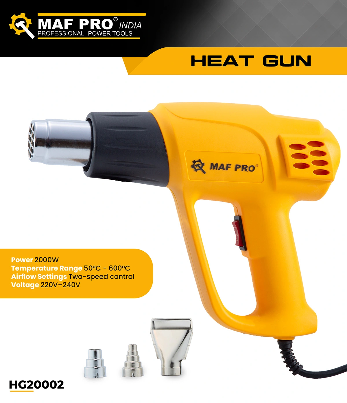 MAF PRO Heat Gun (HG20002) - photo 3