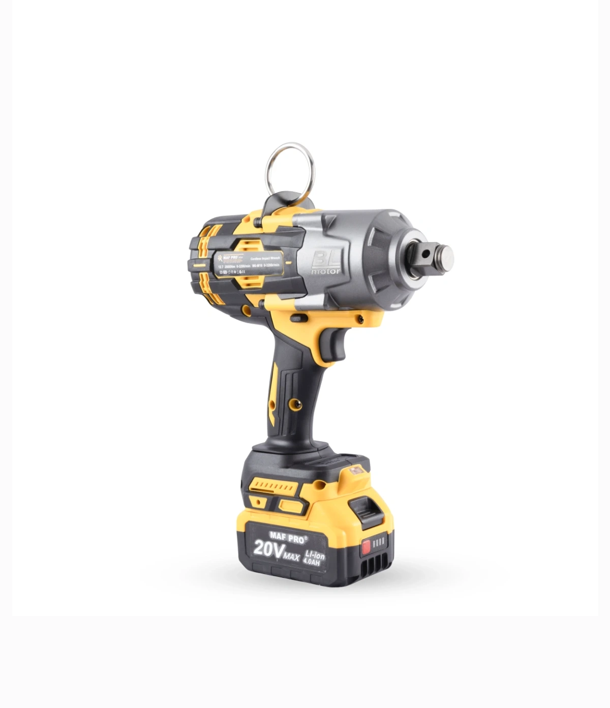MAF PRO Lithium-ion Cordless Impact Wrench 3/4″ ( BRUSHLESS) 20V (CIWLI10008) - photo 2
