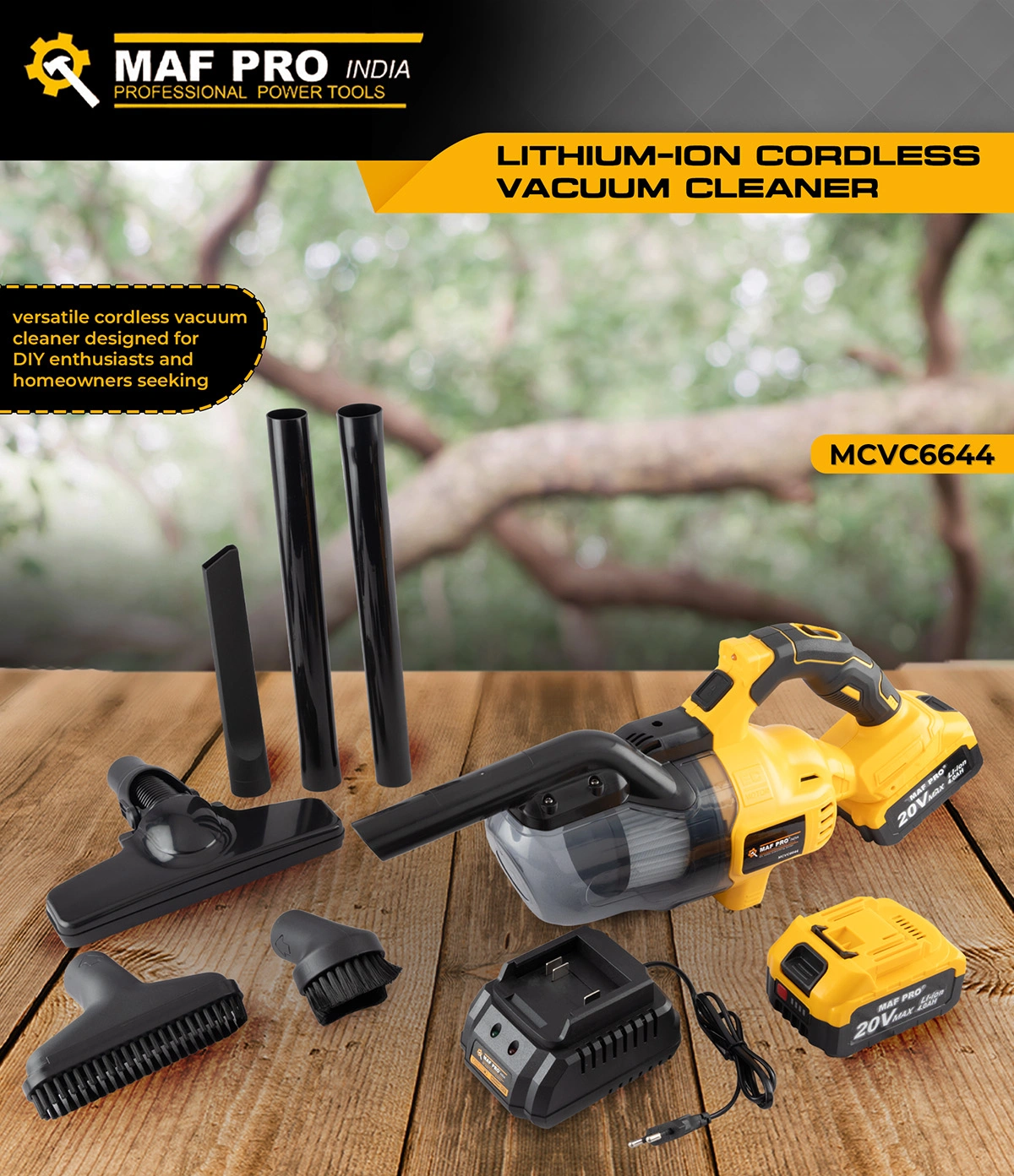 MAF PRO Lithium-ion Cordless Vacuum Cleaner 20V (MCVC6644) - photo 3